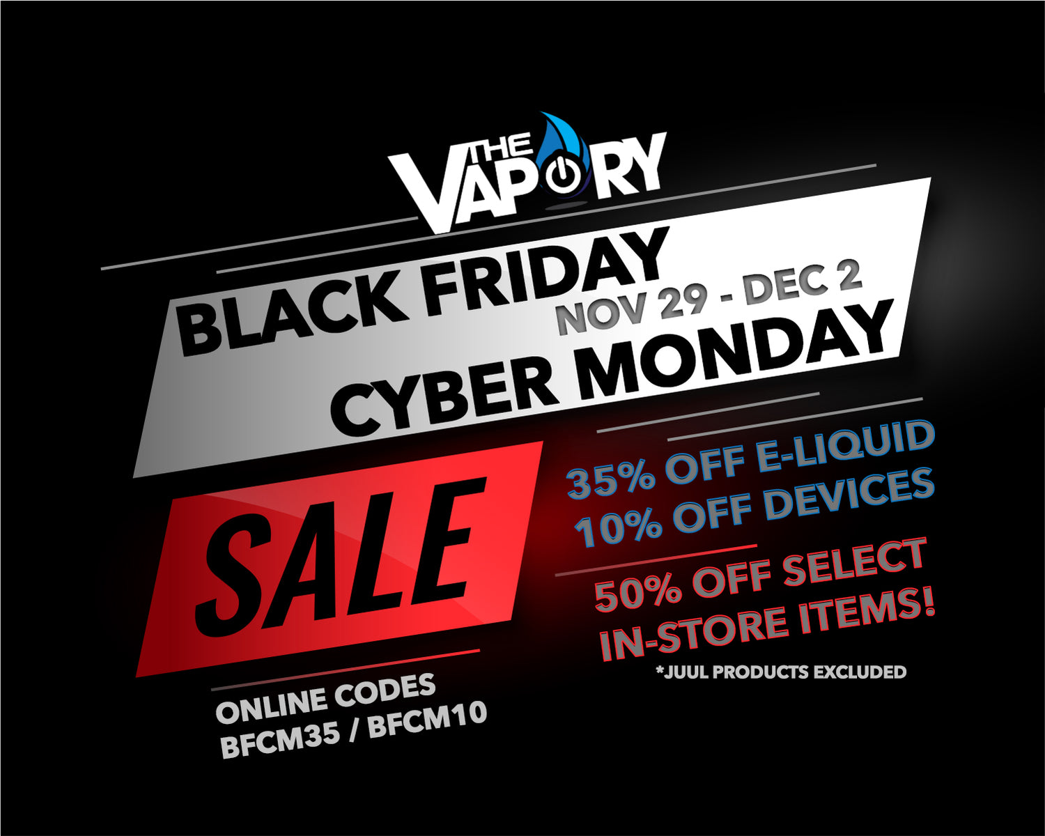 BLACK FRIDAY | CYBER MONDAY SALE NOV 29 - DEC 2!