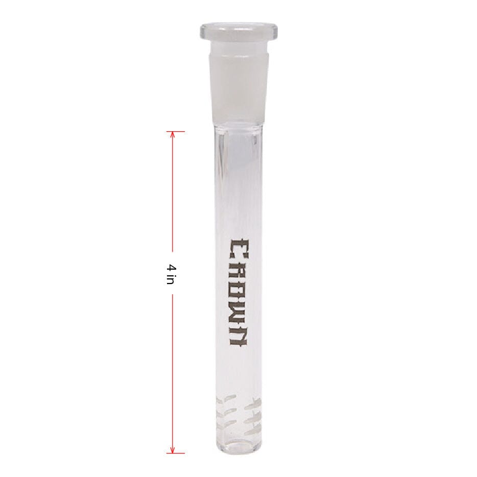 BONG STEM Herbal SMOKE TOKES Grey Crown Glass Stem 4 Inches 14mm