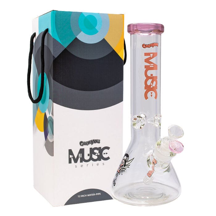 GANJAVIBES MUSIC SERIES GLASS BONG Herbal SMOKE TOKES