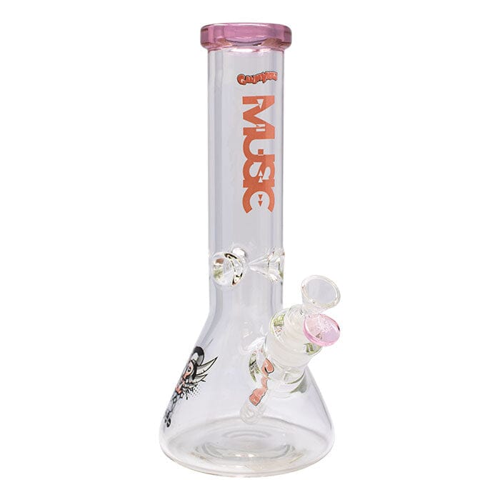 GANJAVIBES MUSIC SERIES GLASS BONG Herbal SMOKE TOKES