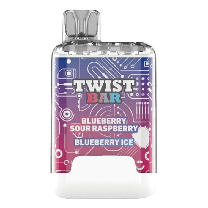 TWIST BAR DISPOSABLE VAPE (2ML) DISPOSABLES SMOKE TOKES Blueberry Sour Raspberry / Blueberry Ice 20MG (EXCISE)