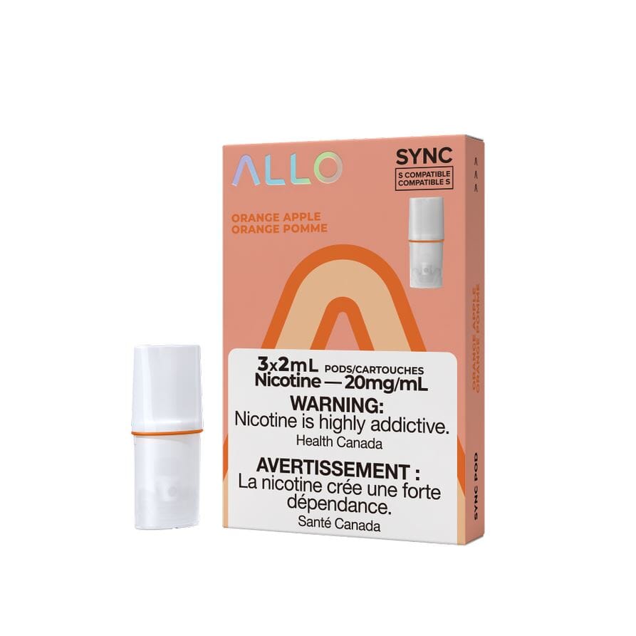ALLO SYNC PODS PRE-FILLED PODS Pacific Smoke E-Liquids Orange Apple 20MG (EXCISE)