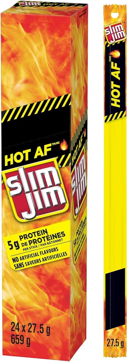 SLIM JIM - HOT AF! SNACKS Amazon HOT AF