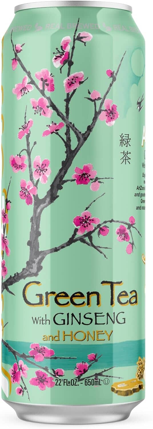 Arizona Tea Can Food, Beverages & Tobacco Great West Beverage Corp. Green Tea with Ginseng and Honey