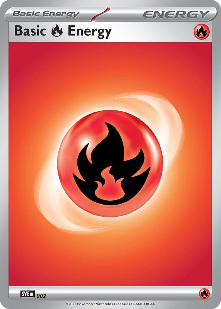 SINGLE POKÉMON CARDS - ENERGY CARDS TRADING CARDS The Vapory Fire Common