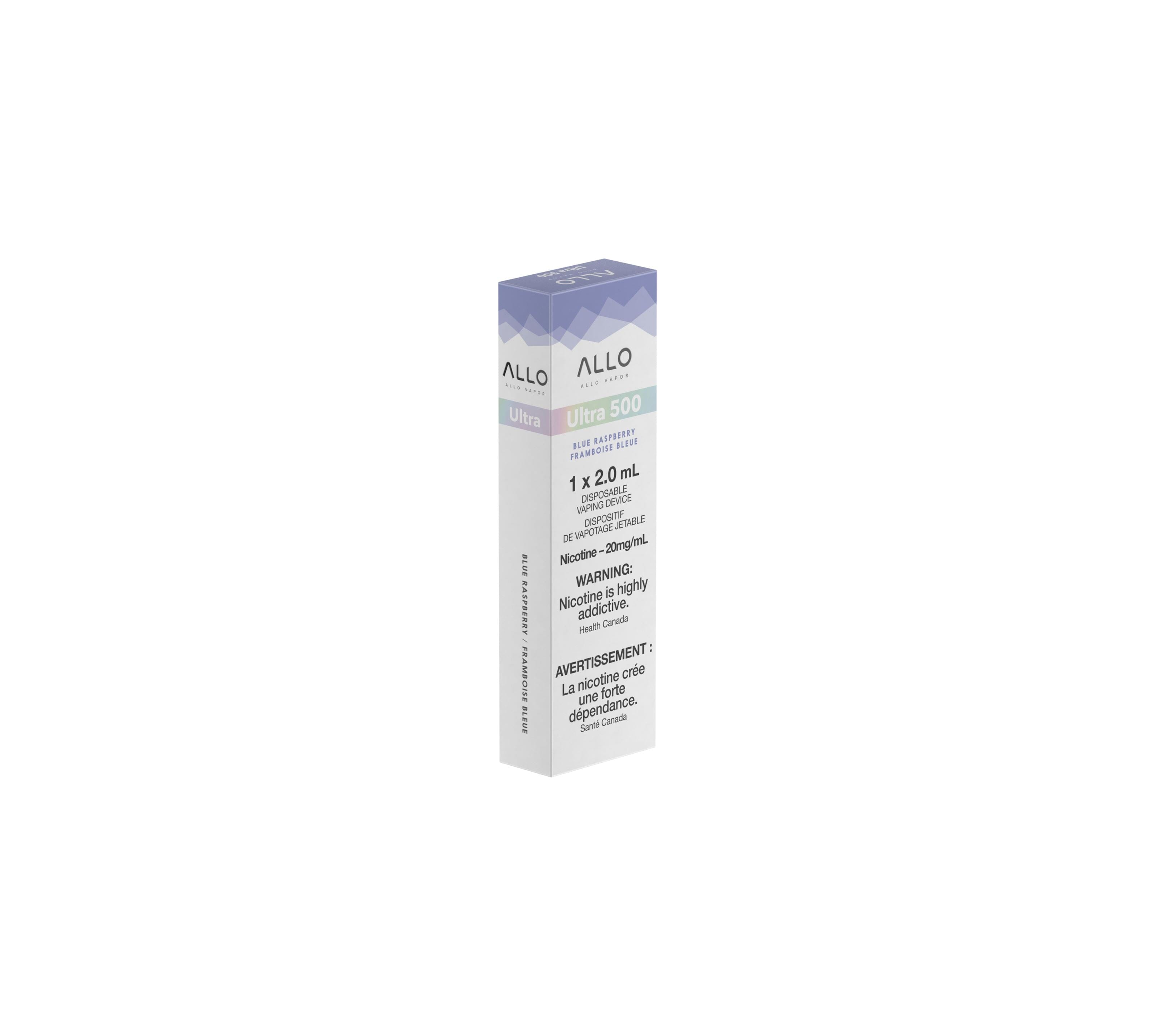 ALLO ULTRA 500 DISPOSABLE VAPE (2ML) DISPOSABLES Pacific Smoke E-Liquids Blue Raspberry 20MG (EXCISE)