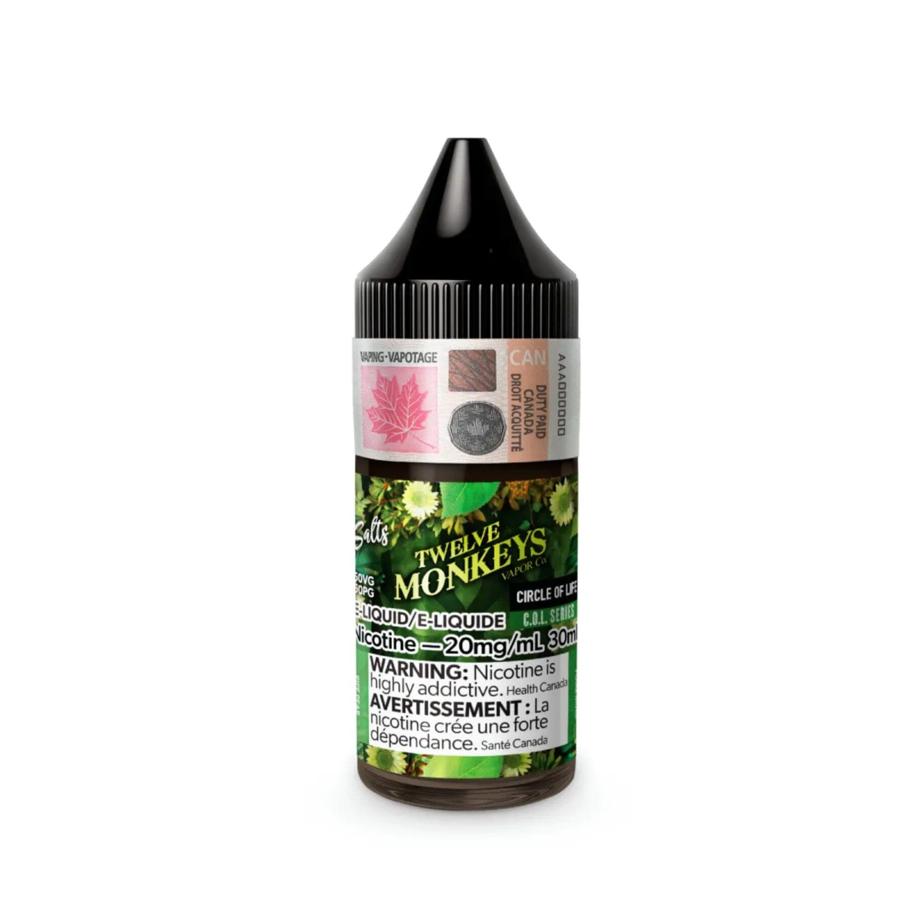 TWELVE MONKEYS E-LIQUID E-LIQUID Pacific Smoke E-Liquids Original Circle of Life 10MG (SALT) (EXCISE)