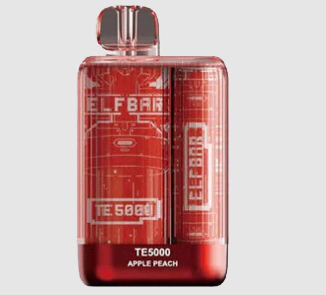 ELFBAR TE5000 DISPOSABLES SMOKE TOKES Apple Peach 20MG (EXCISE)