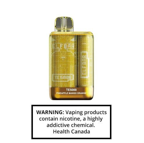ELFBAR TE5000 DISPOSABLES SMOKE TOKES Pineapple Mango Orange 20MG (EXCISE)