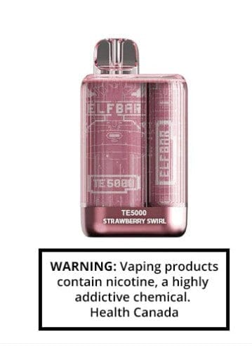 ELFBAR TE5000 DISPOSABLES SMOKE TOKES Strawberry Swirl 20MG (EXCISE)