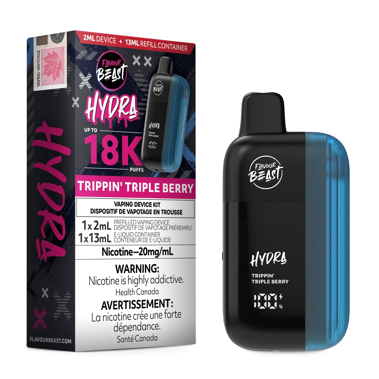 FLAVOUR BEAST - HYDRA 18K DISPOSABLE DISPOSABLES Pacific Smoke E-Liquids Trippin&
