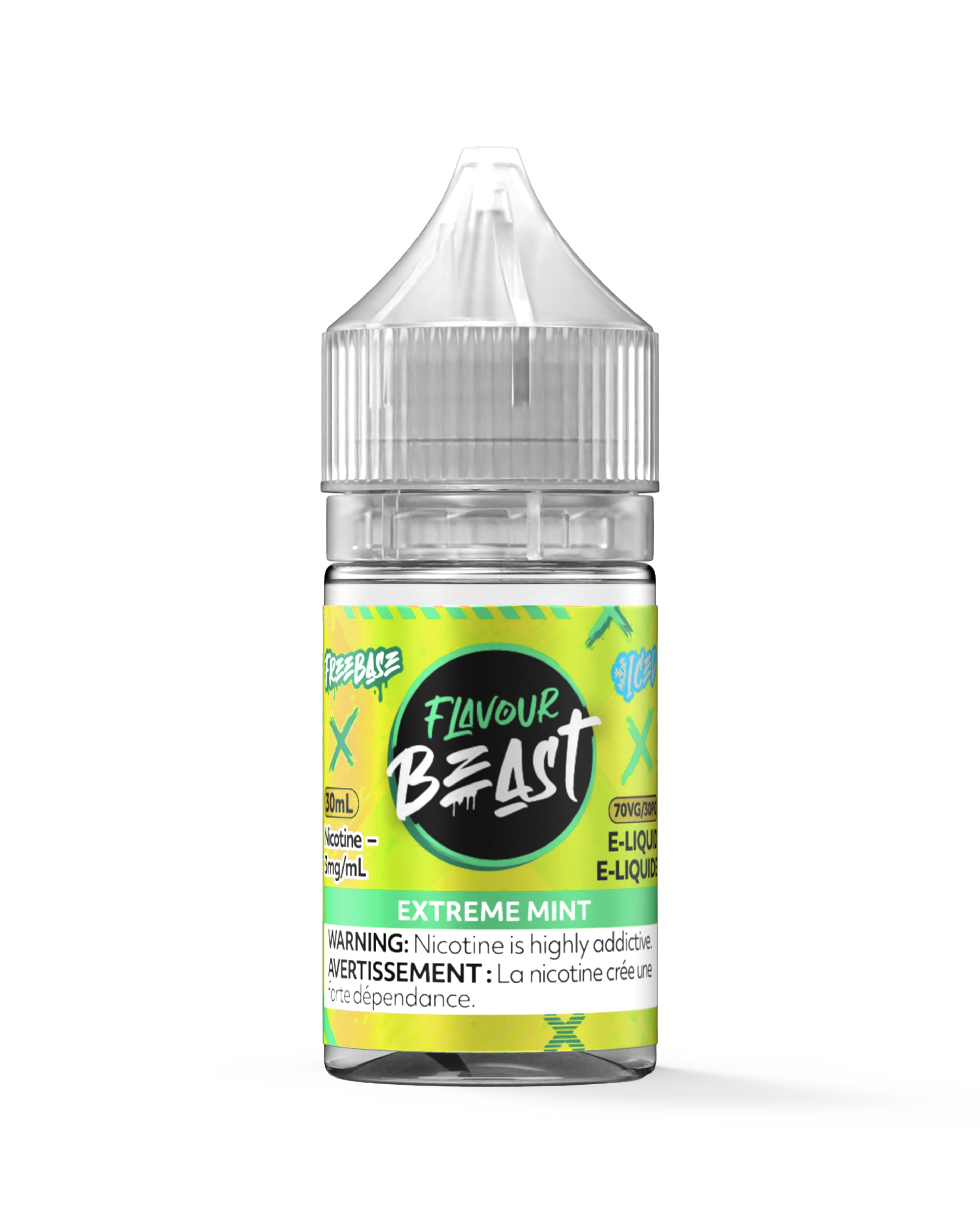 FLAVOUR BEAST E-LIQUID REGULAR E-LIQUID Pacific Smoke E-Liquids Regular Extreme Mint Iced 3mg (REGULAR) (EXCISE)