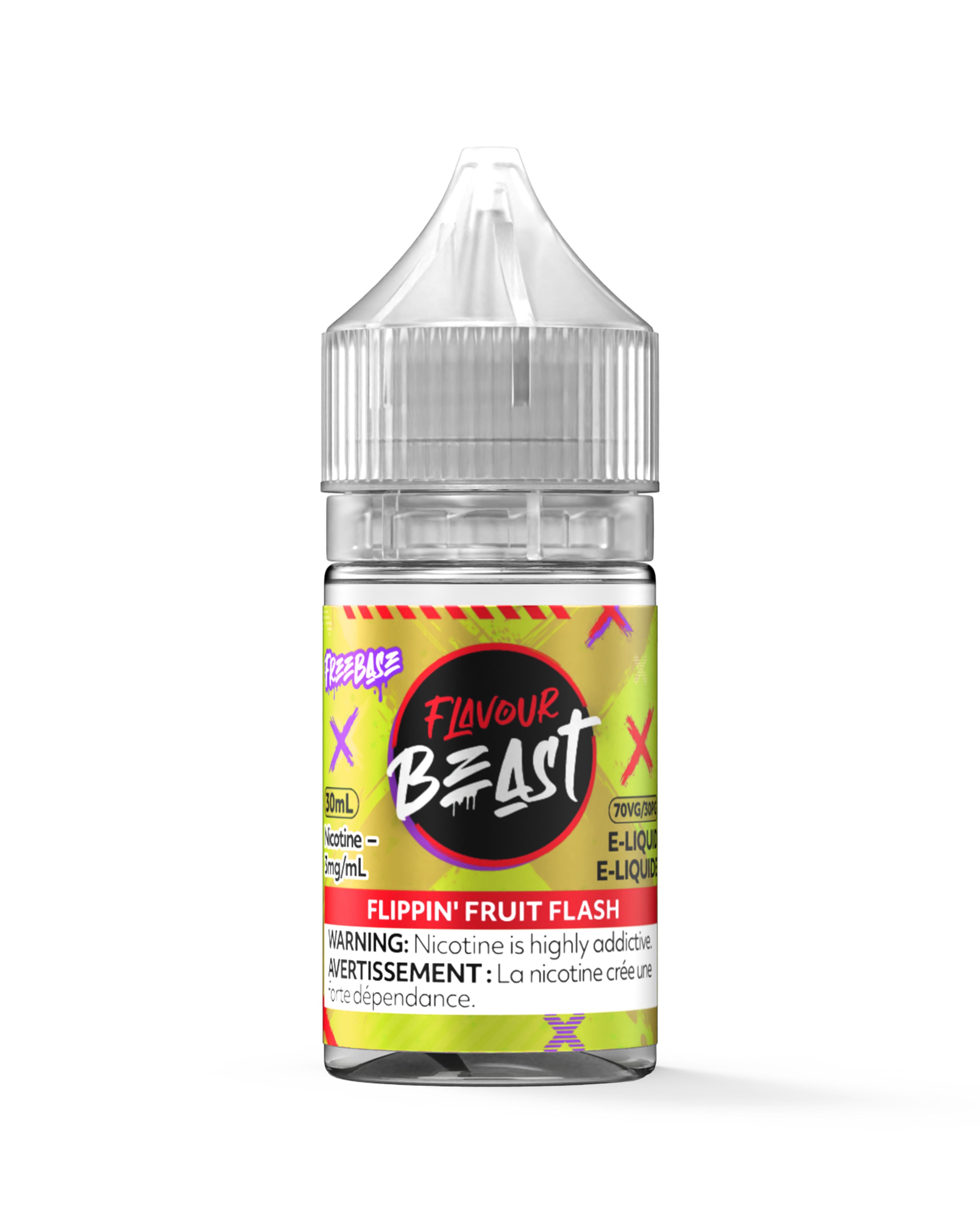 FLAVOUR BEAST E-LIQUID REGULAR E-LIQUID Pacific Smoke E-Liquids Regular Flippin’ Fruit Flash 3mg (REGULAR) (EXCISE)