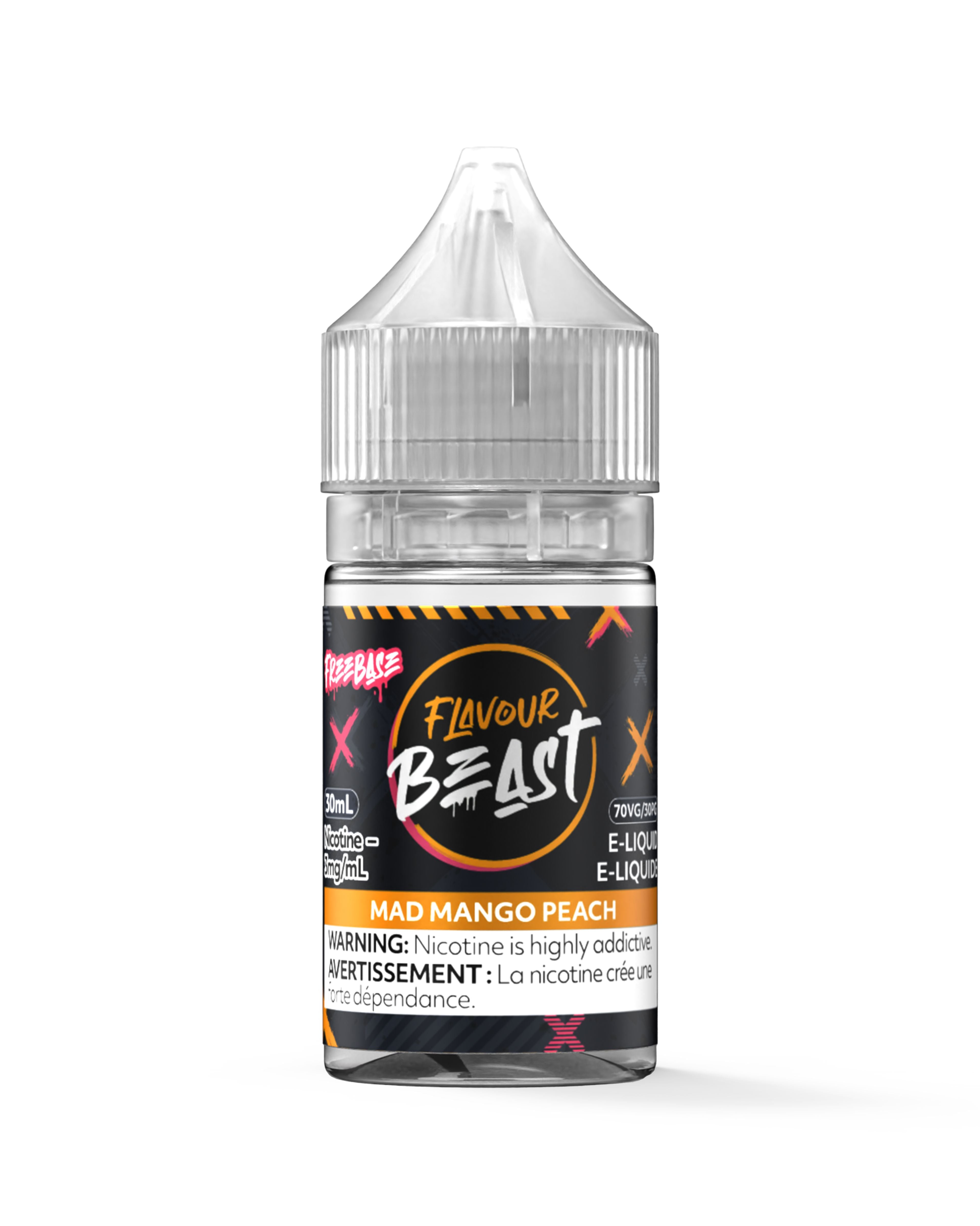 FLAVOUR BEAST E-LIQUID REGULAR E-LIQUID Pacific Smoke E-Liquids Regular Mad Mango Peach 3mg (REGULAR) (EXCISE)