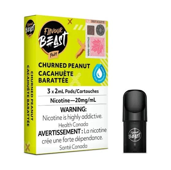 FLAVOUR BEAST PODS PRE-FILLED PODS Pacific Smoke E-Liquids Churned Peanut 20MG (EXCISE)