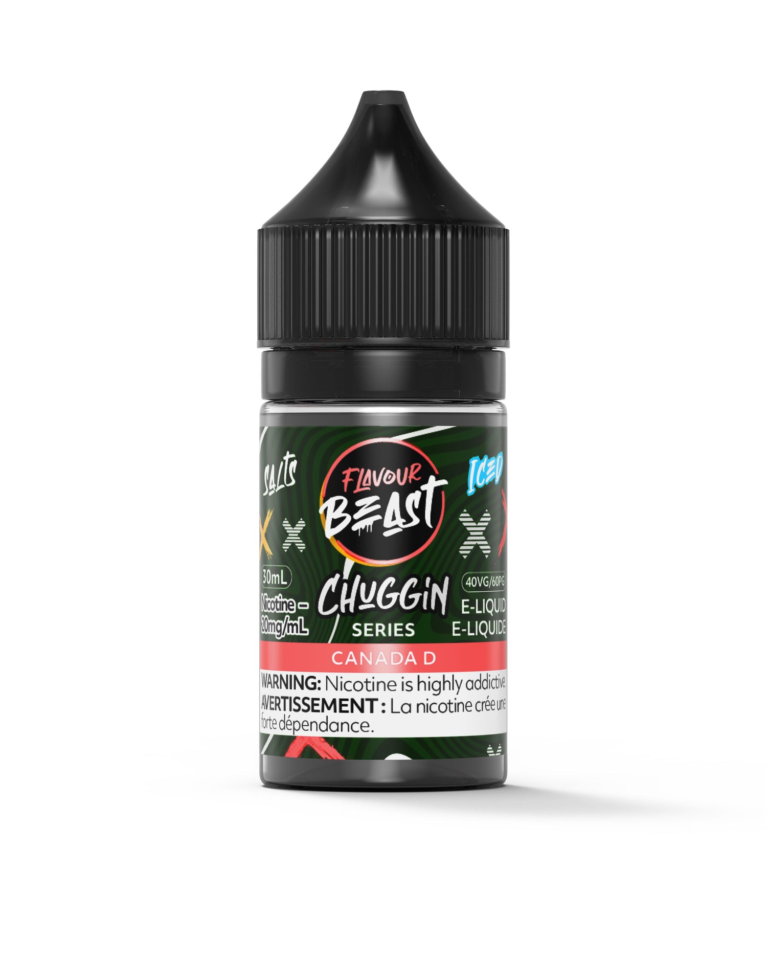 FLAVOUR BEAST E-LIQUID SALT E-LIQUID Pacific Smoke E-Liquids Chuggin Canada D Iced 20mg (SALT) (EXCISE)