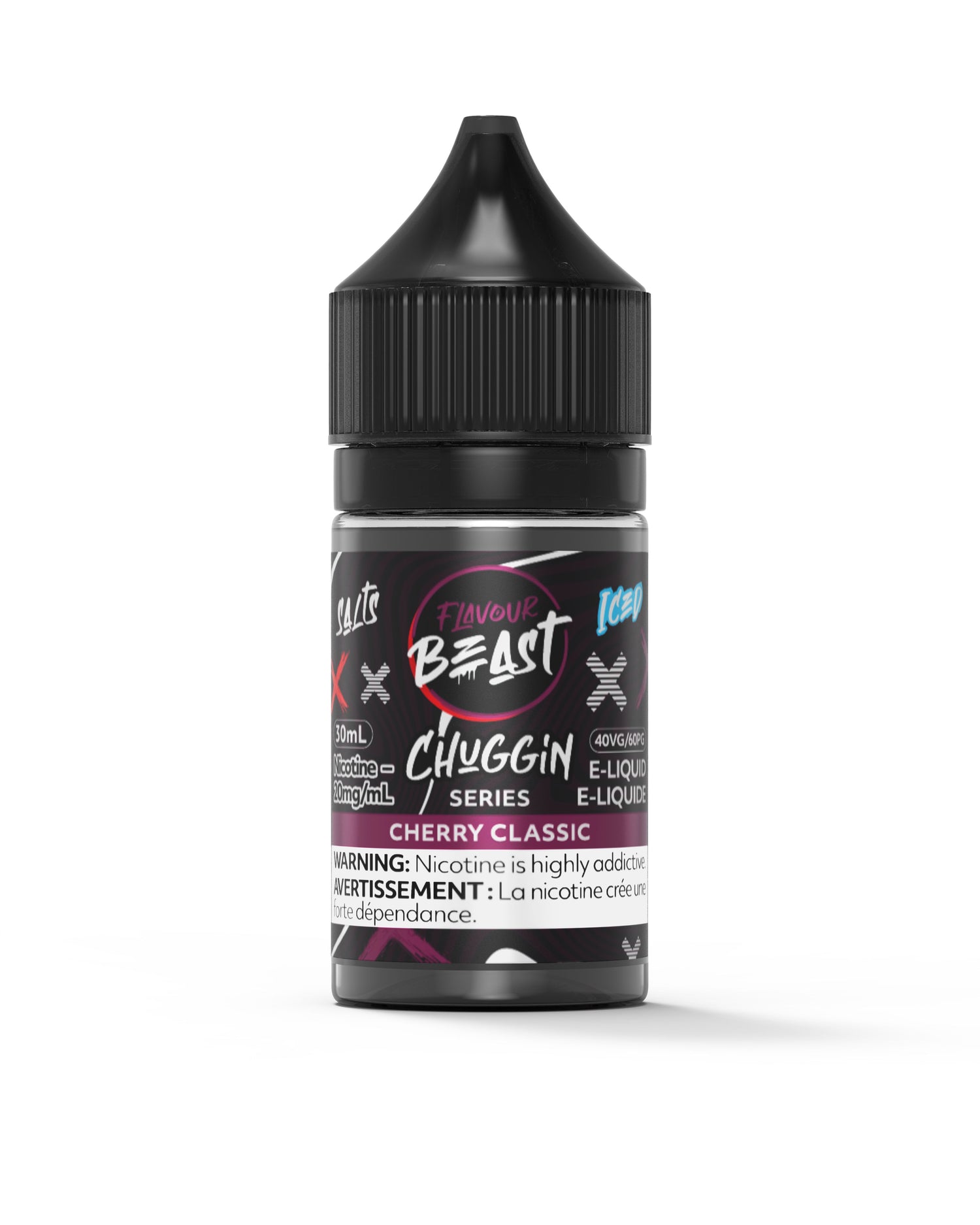 FLAVOUR BEAST E-LIQUID SALT E-LIQUID Pacific Smoke E-Liquids Chuggin Cherry Classic Iced 20mg (SALT) (EXCISE)