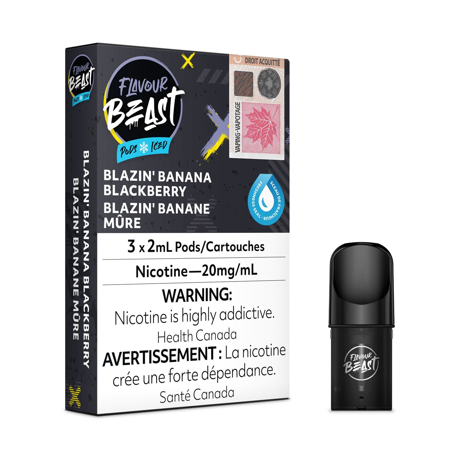 FLAVOUR BEAST PODS PRE-FILLED PODS Pacific Smoke E-Liquids Blazin&