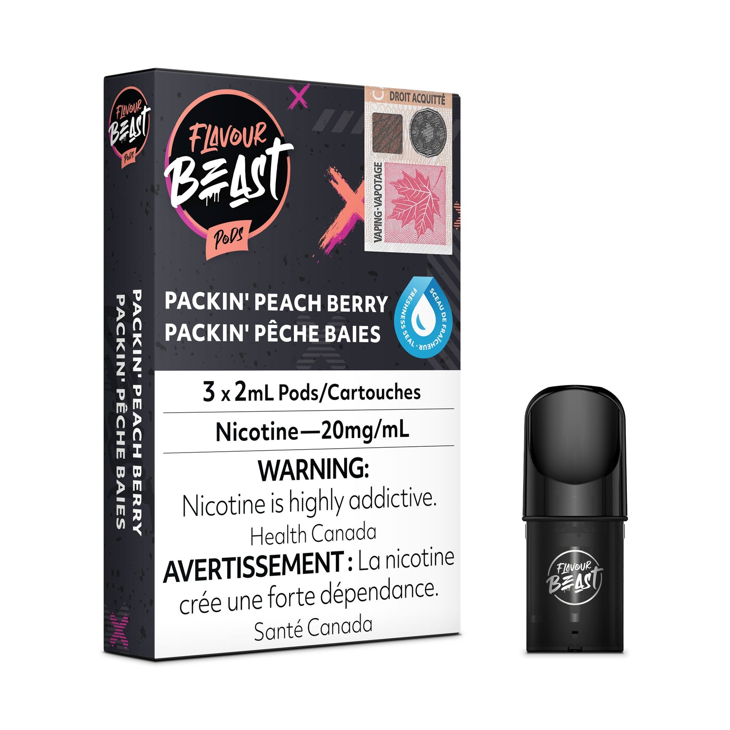 FLAVOUR BEAST PODS PRE-FILLED PODS Pacific Smoke E-Liquids Packin&