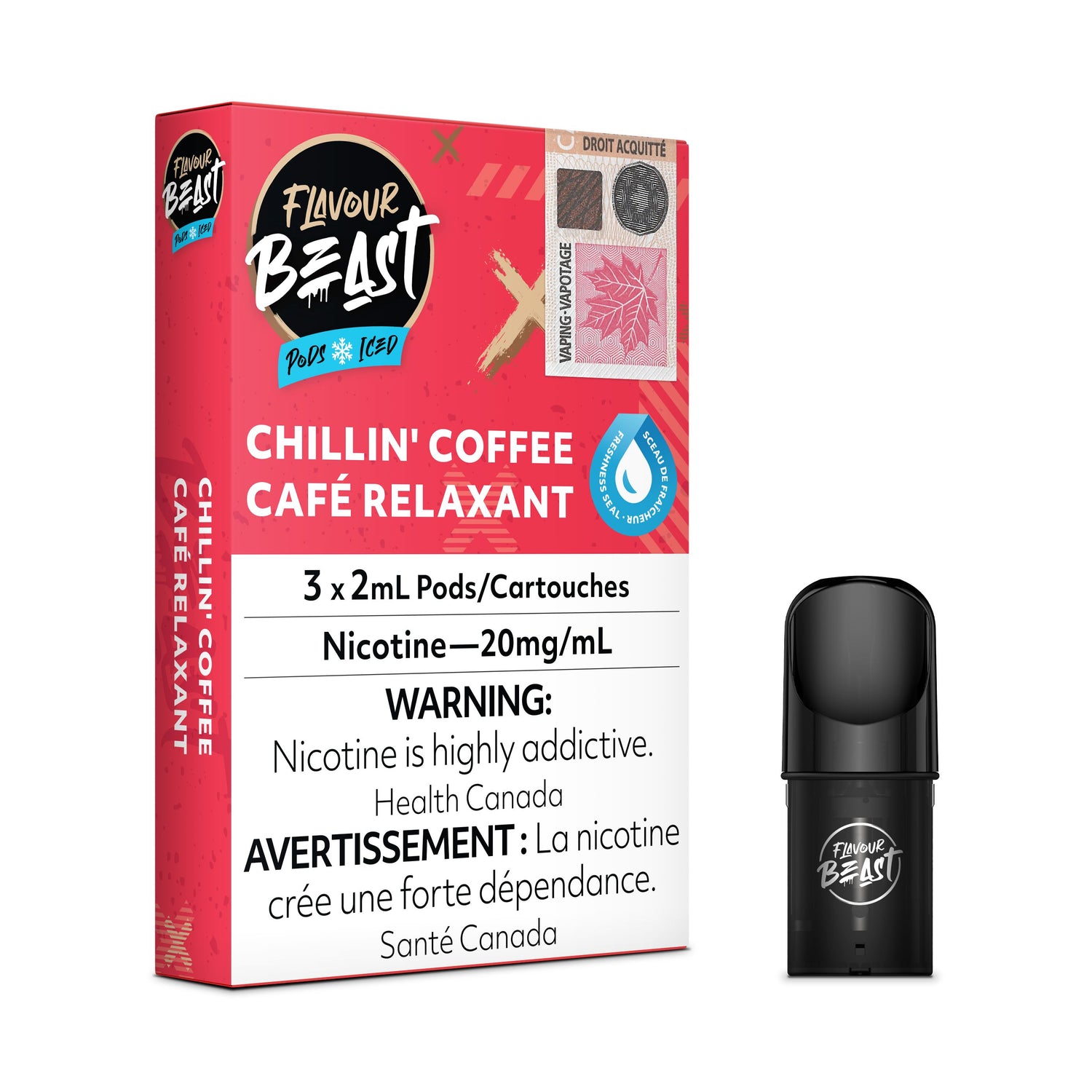 FLAVOUR BEAST PODS PRE-FILLED PODS Pacific Smoke E-Liquids Chillin&