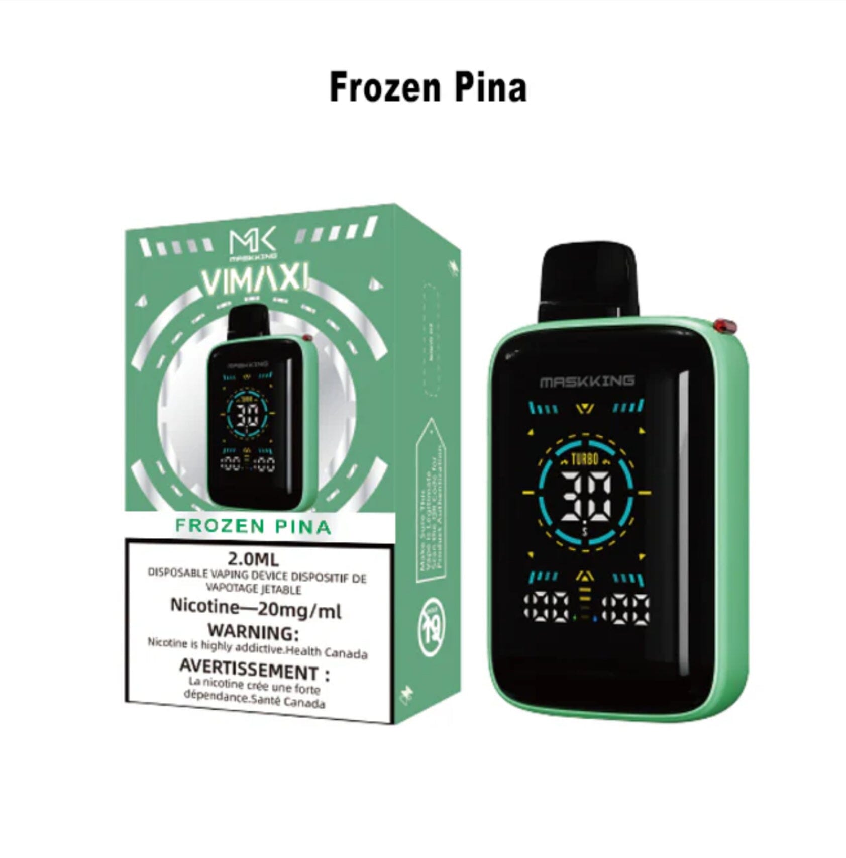 MASKKING VIMAXI Rechargeable Disposable Vape Device DISPOSABLES Atlantic Distributions Frozen Pina (EX)