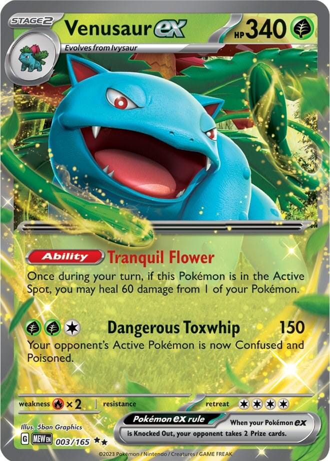 SINGLE POKÉMON CARDS - SCARLET & VIOLET 151 TRADING CARDS The Vapory Venusaur EX