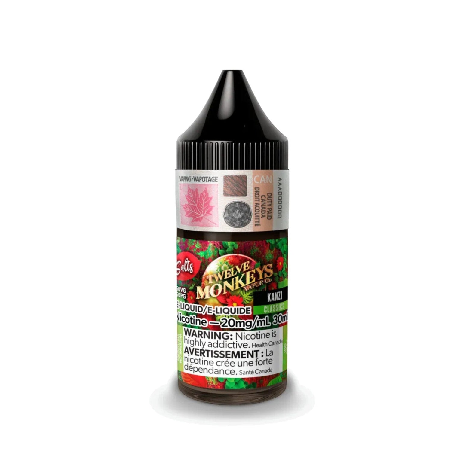 TWELVE MONKEYS E-LIQUID E-LIQUID Pacific Smoke E-Liquids Original Kanzi 10MG (SALT) (EXCISE)