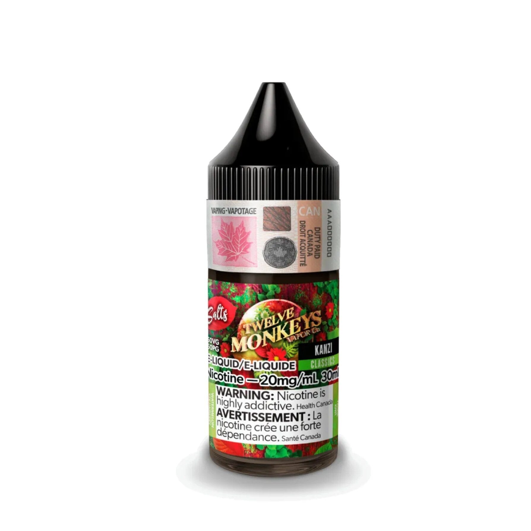TWELVE MONKEYS E-LIQUID E-LIQUID Pacific Smoke E-Liquids Original Kanzi 10MG (SALT) (EXCISE)