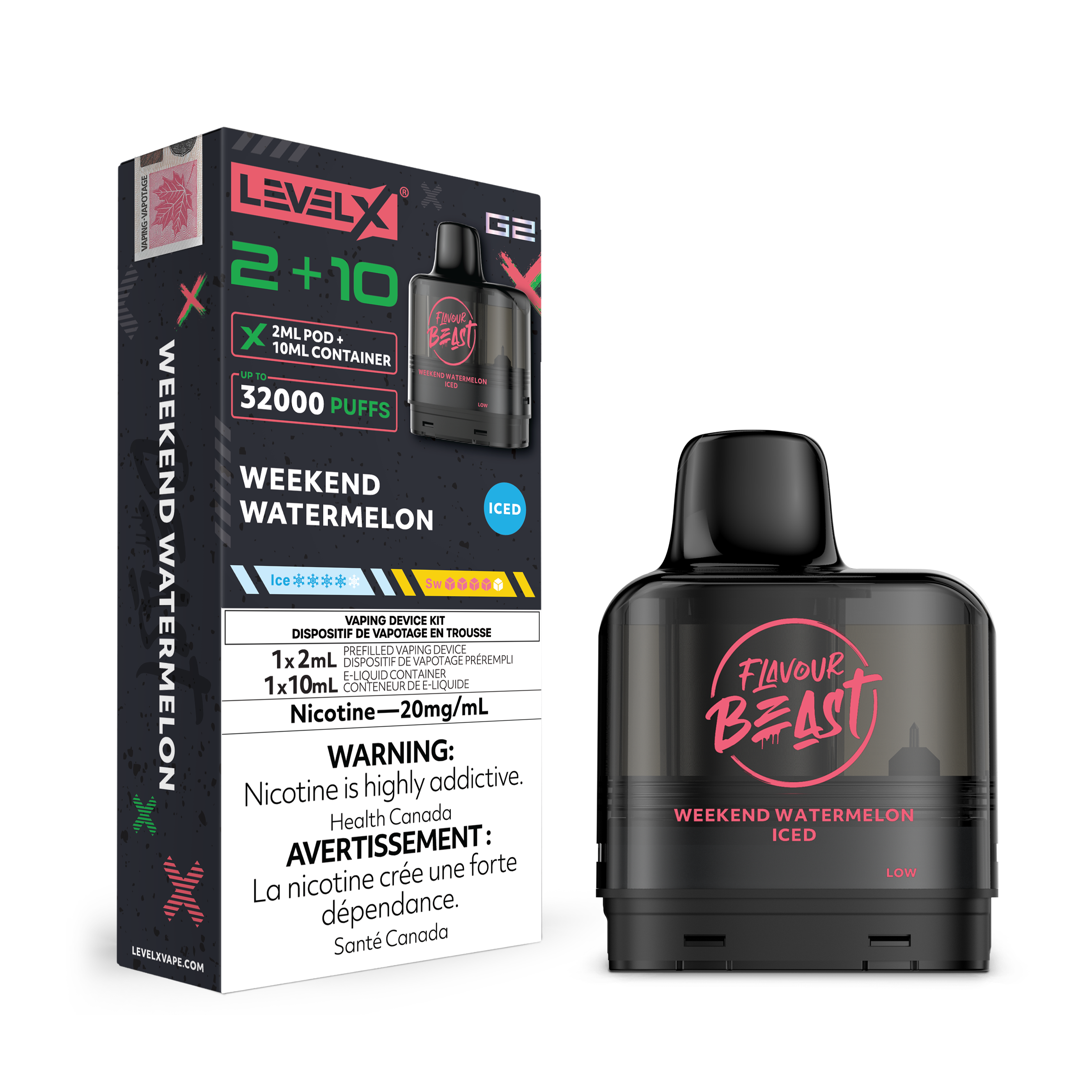LEVEL X G2 POD 2+10ML