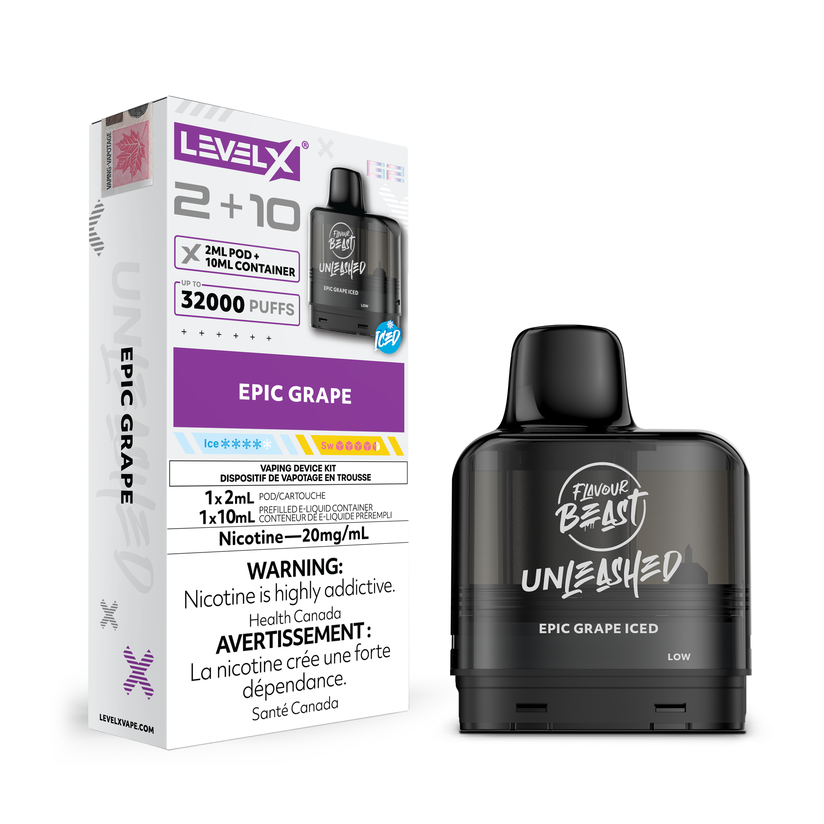 LEVEL X G2 POD 2+10ML