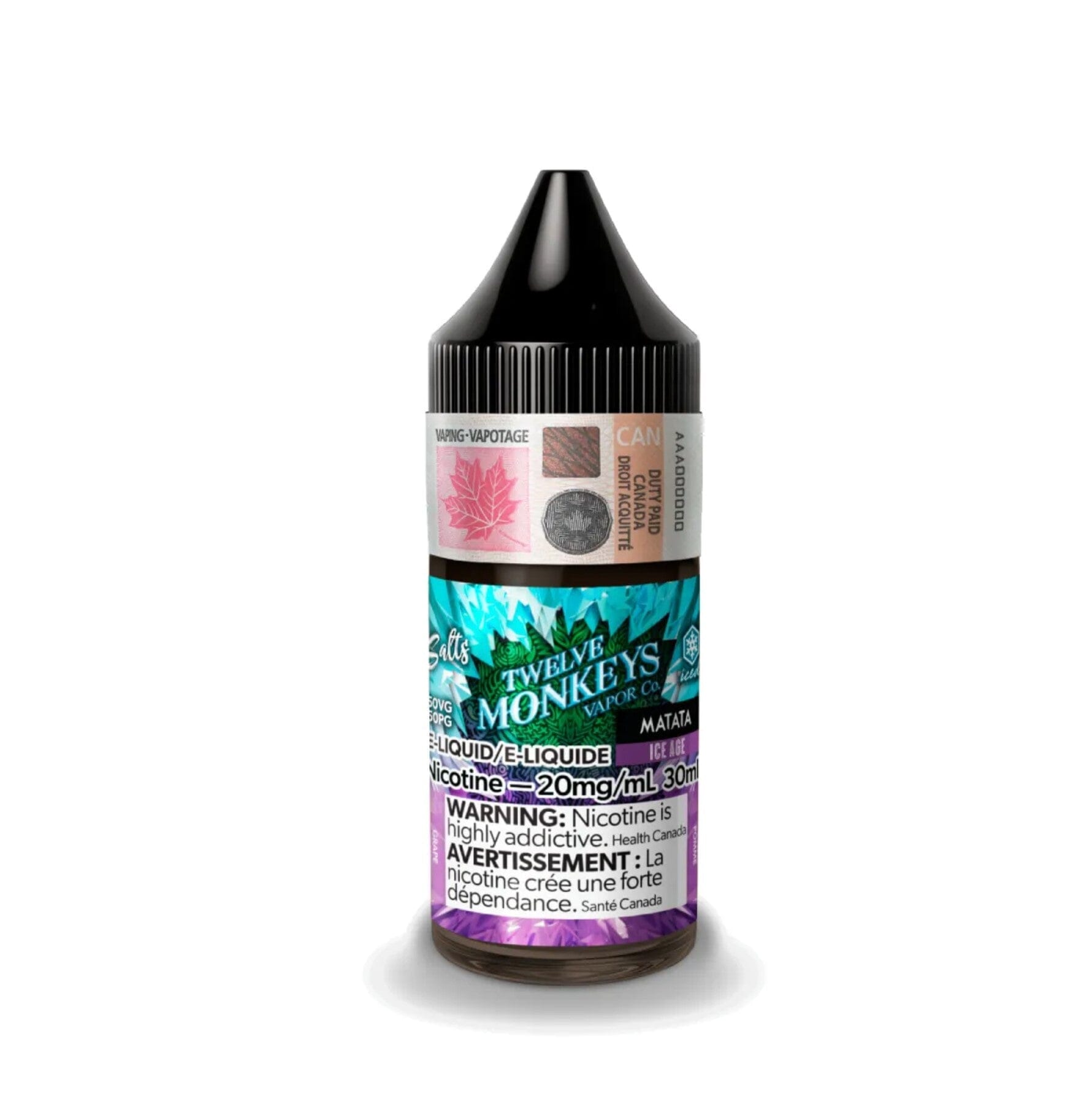 TWELVE MONKEYS E-LIQUID E-LIQUID Pacific Smoke E-Liquids Ice Age Matata 10MG (SALT) (EXCISE)