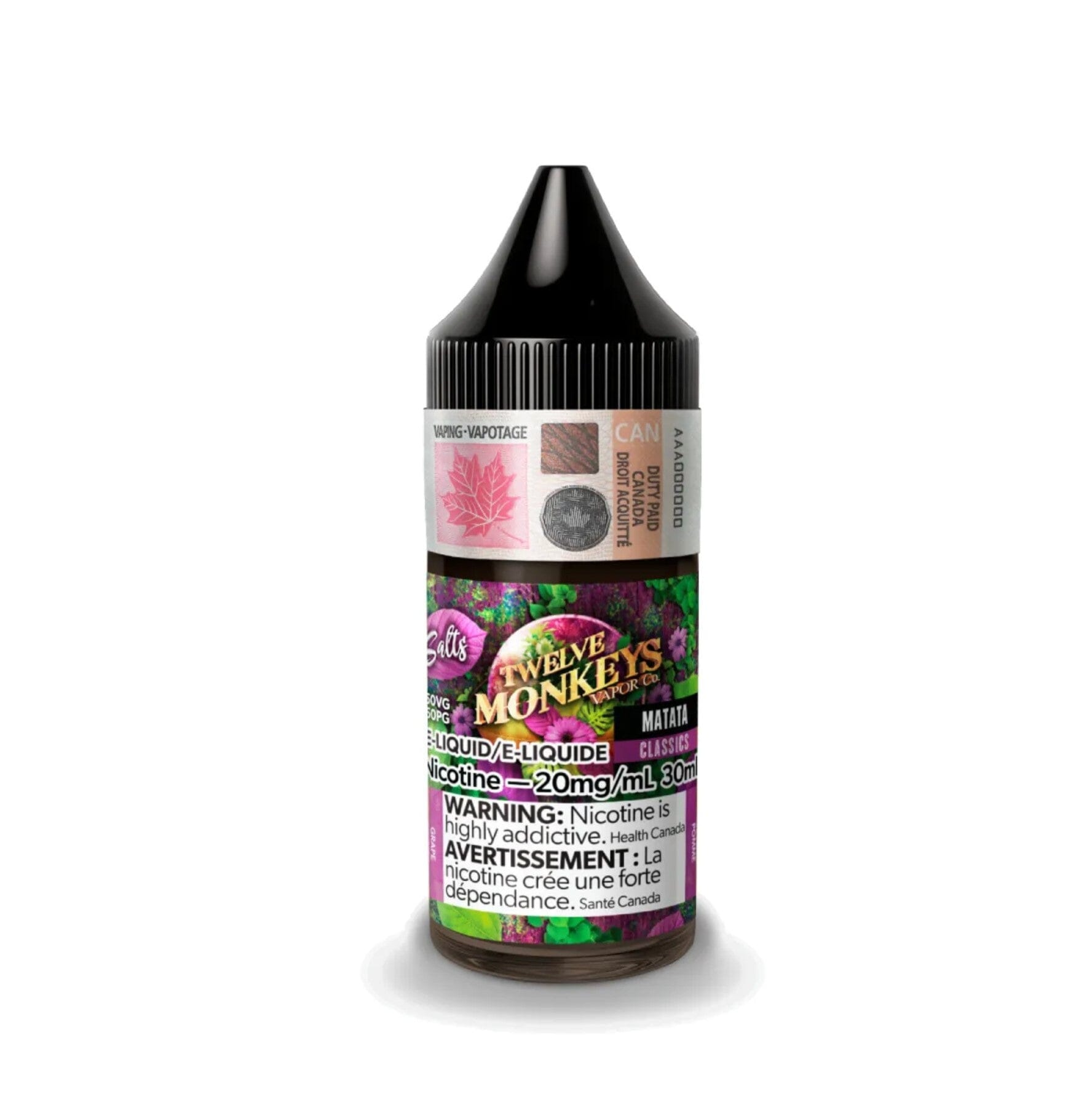TWELVE MONKEYS E-LIQUID E-LIQUID Pacific Smoke E-Liquids Original Matata 10MG (SALT) (EXCISE)