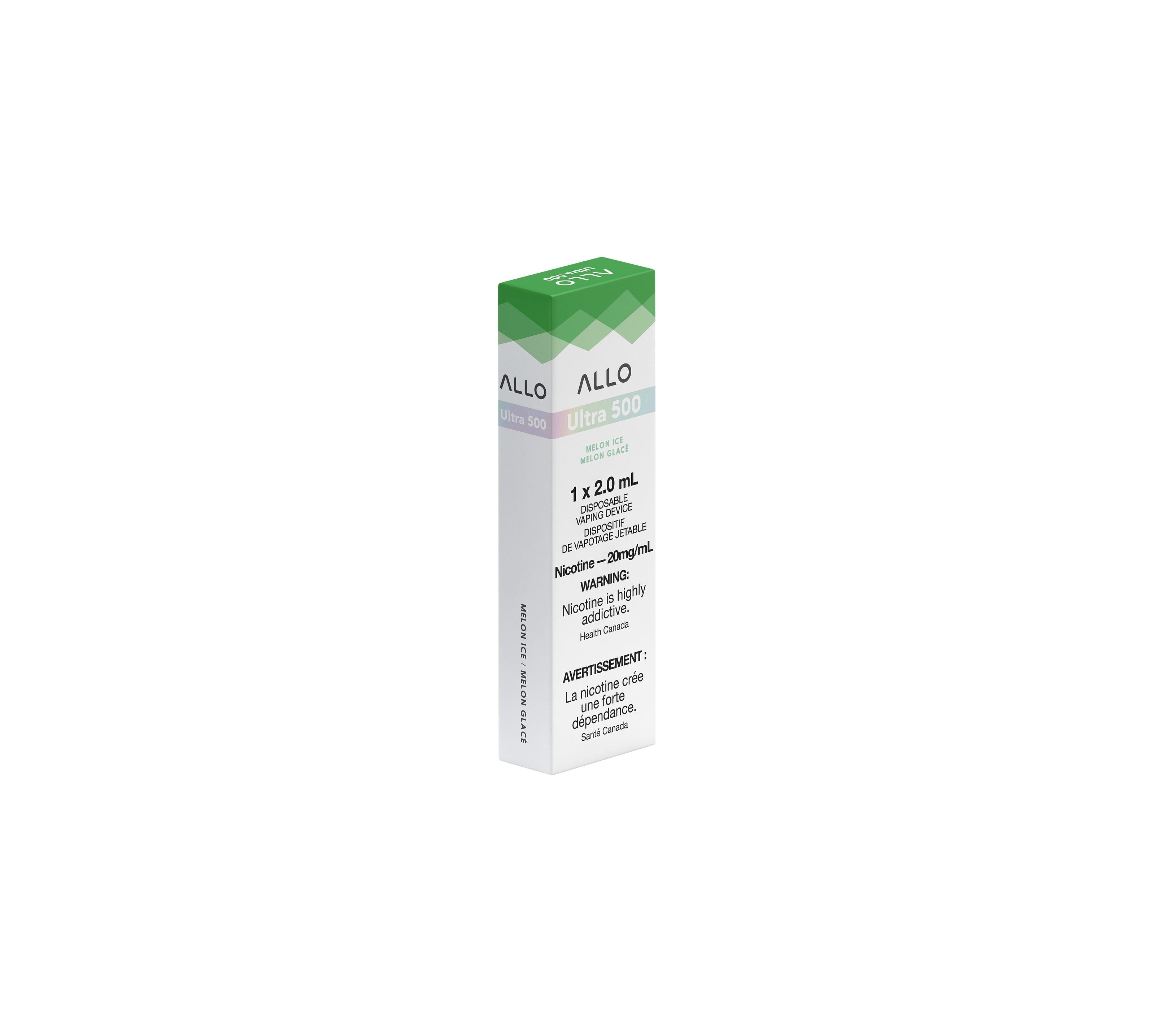 ALLO ULTRA 500 DISPOSABLE VAPE (2ML) DISPOSABLES Pacific Smoke E-Liquids Melon Ice 20MG (EXCISE)