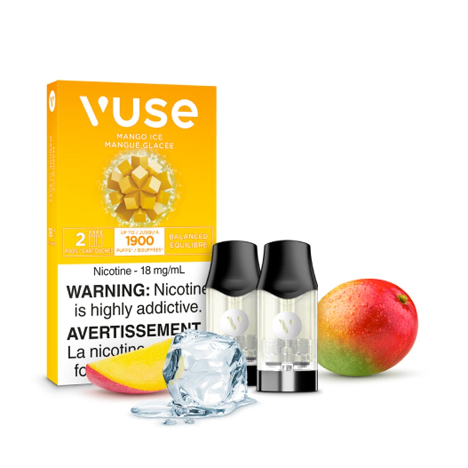 VUSE EPOD PRE-FILLED PODS VUSE Mango Ice 1.6% (18mg/mL) Balance (Excise)