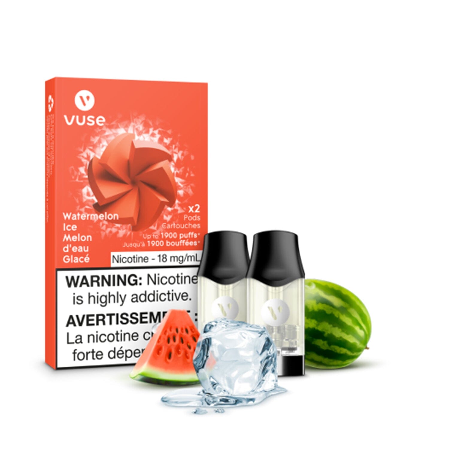VUSE EPOD PRE-FILLED PODS VUSE Watermelon Ice 1.6% (18mg/mL) Balance (Excise)
