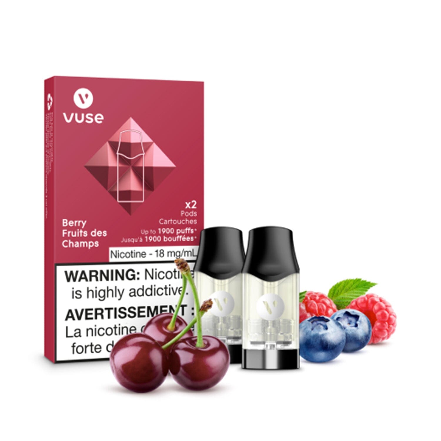 VUSE EPOD PRE-FILLED PODS VUSE Berry 1.6% (18mg/mL) Balance (Excise)