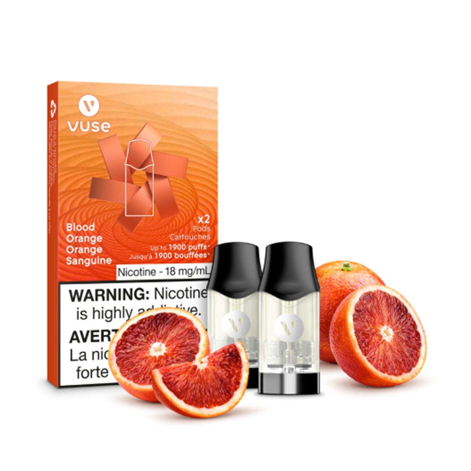 VUSE EPOD PRE-FILLED PODS VUSE Blood Orange 1.6% (18mg/mL) Balance (Excise)