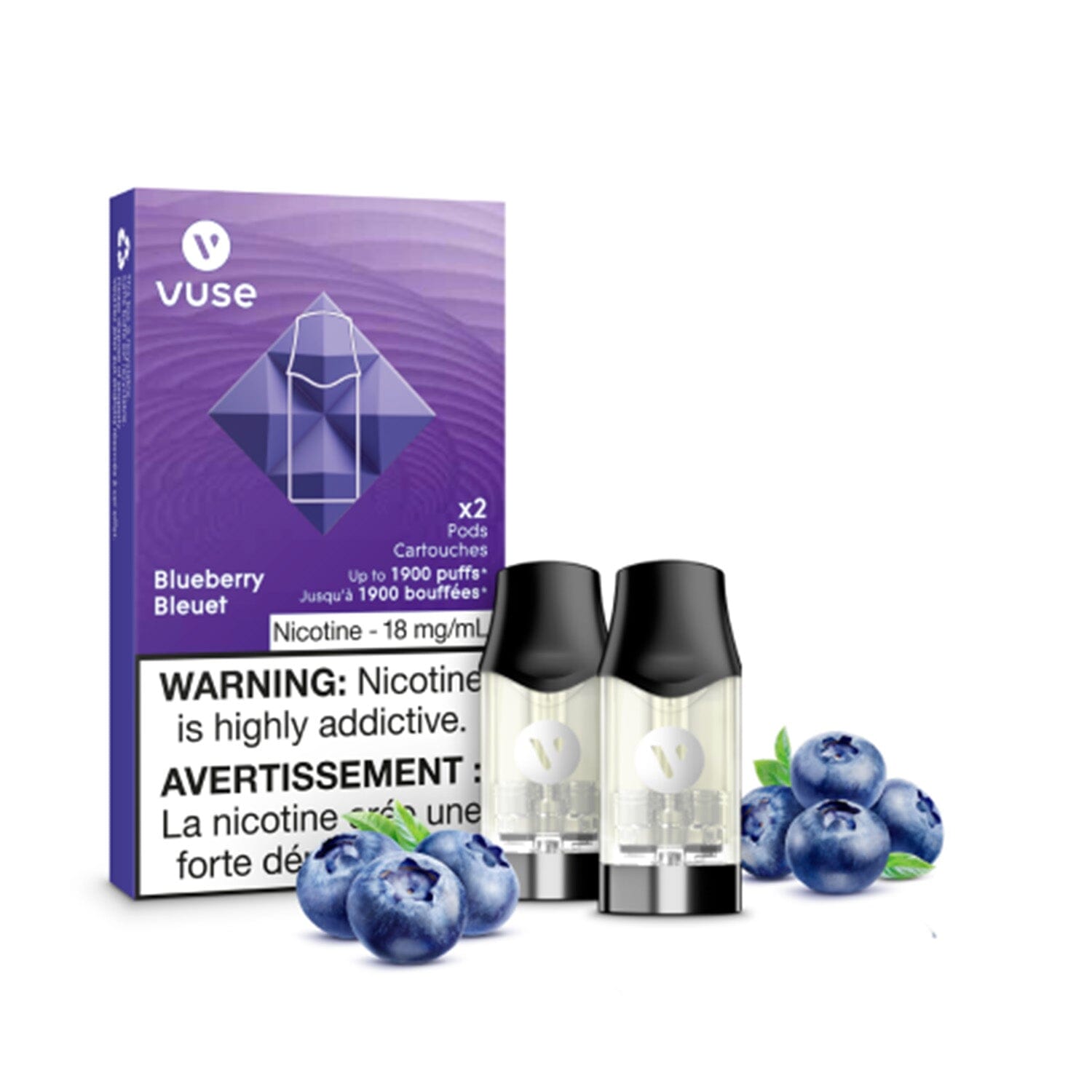 VUSE EPOD PRE-FILLED PODS VUSE Blueberry 1.8% (20mg/mL) Balance (Excise)