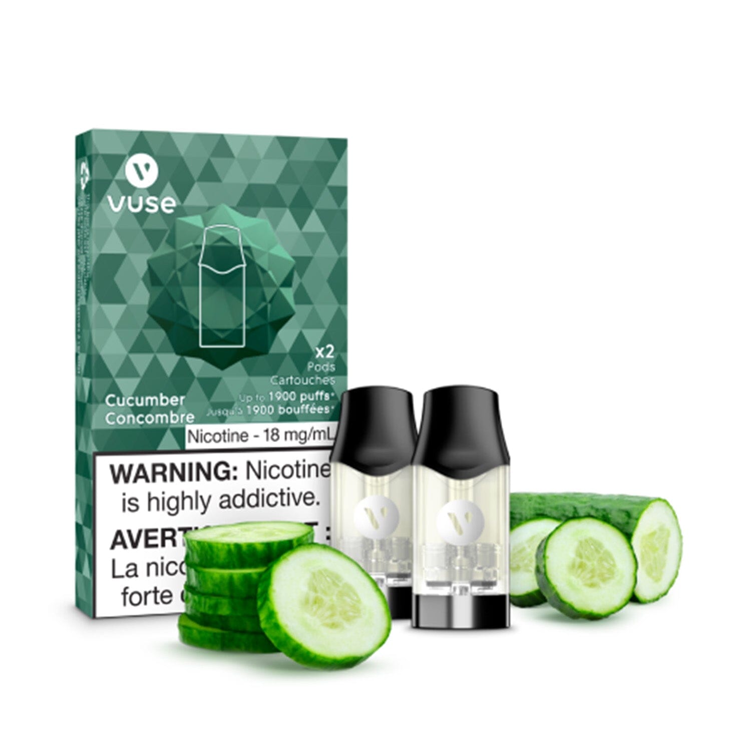 VUSE EPOD PRE-FILLED PODS VUSE Cucumber 1.8% (20mg/mL) Balance (Excise)