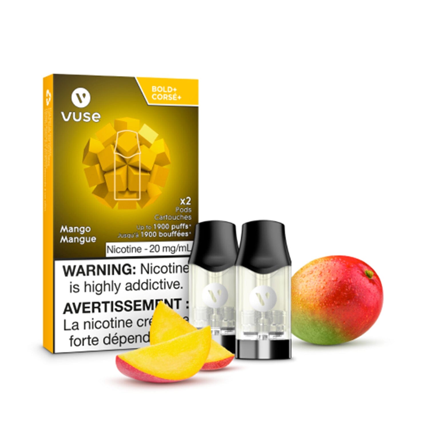 VUSE EPOD BOLD PRE-FILLED PODS VUSE Mango 1.8% (20mg/mL) Bold