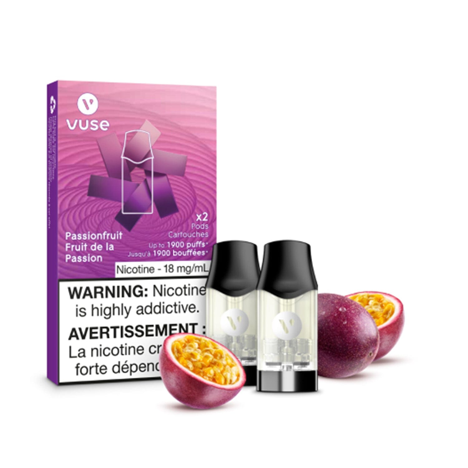 VUSE EPOD PRE-FILLED PODS VUSE Passionfruit 1.6% (18mg/mL) Balance (Excise)