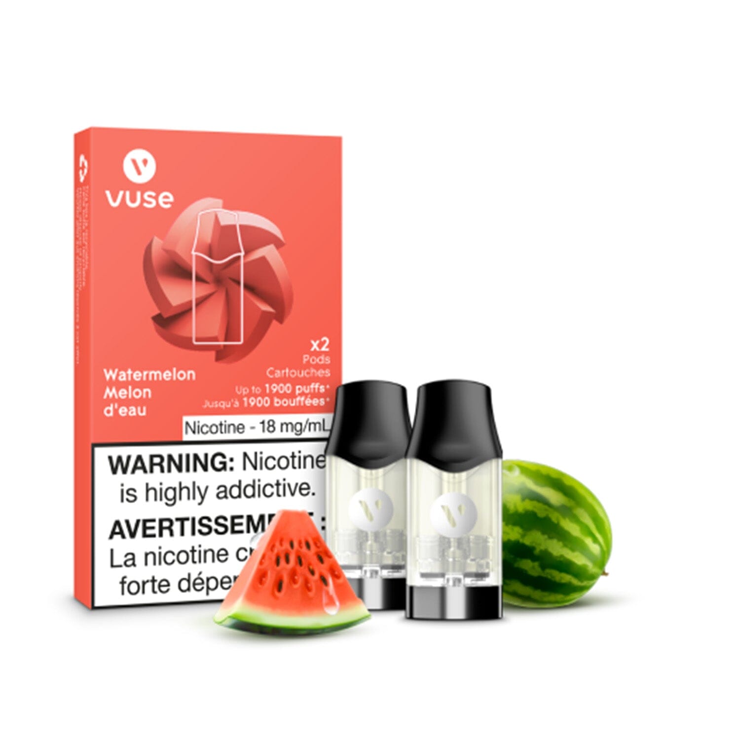 VUSE EPOD PRE-FILLED PODS VUSE Watermelon 1.6% (18mg/mL) Balance (Excise)