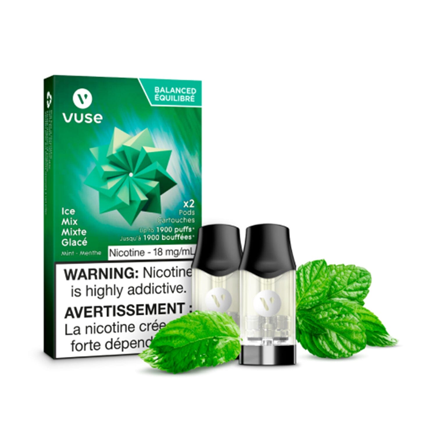VUSE EPOD PRE-FILLED PODS VUSE Ice Mix 1.6% (18mg/mL) Balance (Excise)