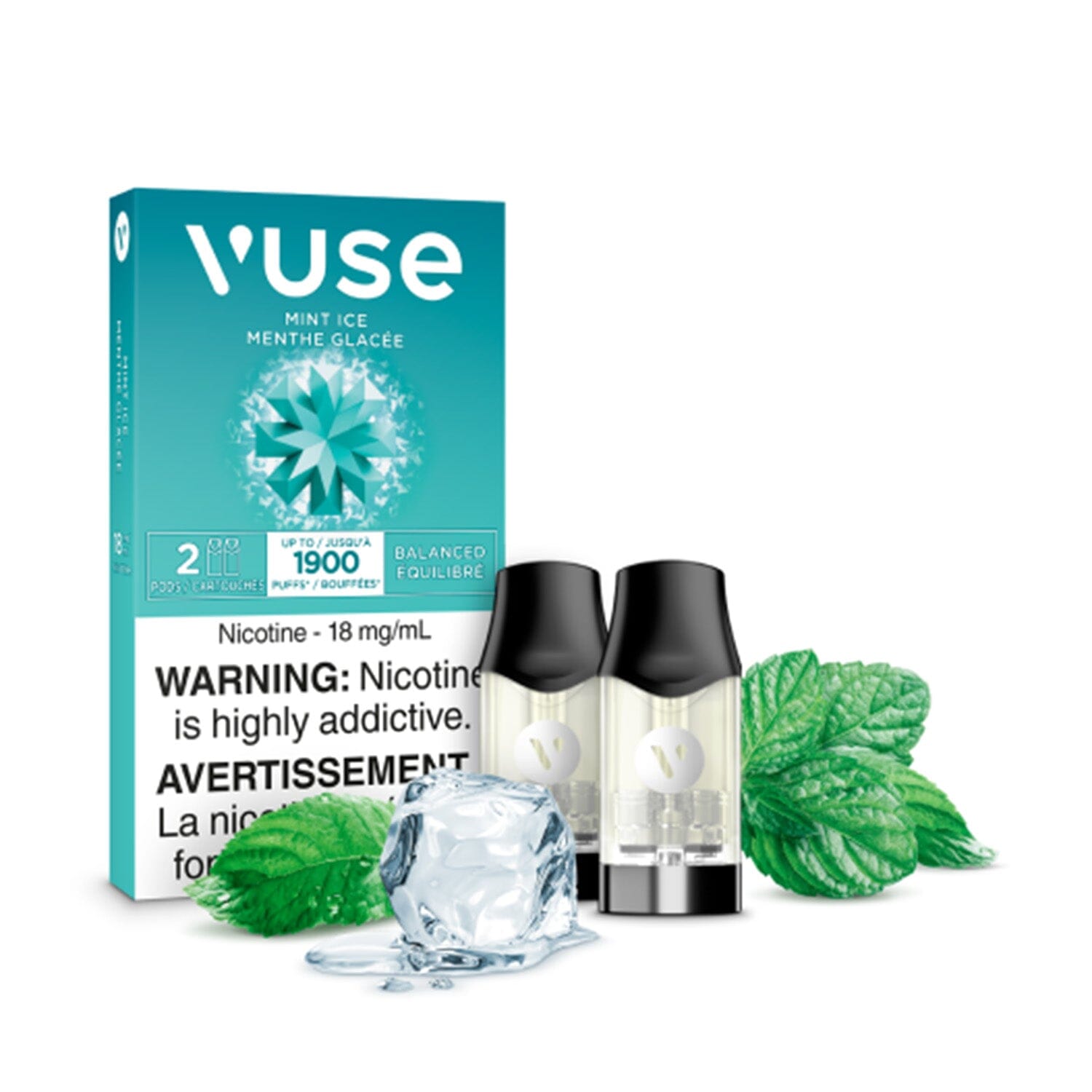 VUSE EPOD PRE-FILLED PODS VUSE Mint Ice 1.6% (18mg/mL) Balance (Excise)