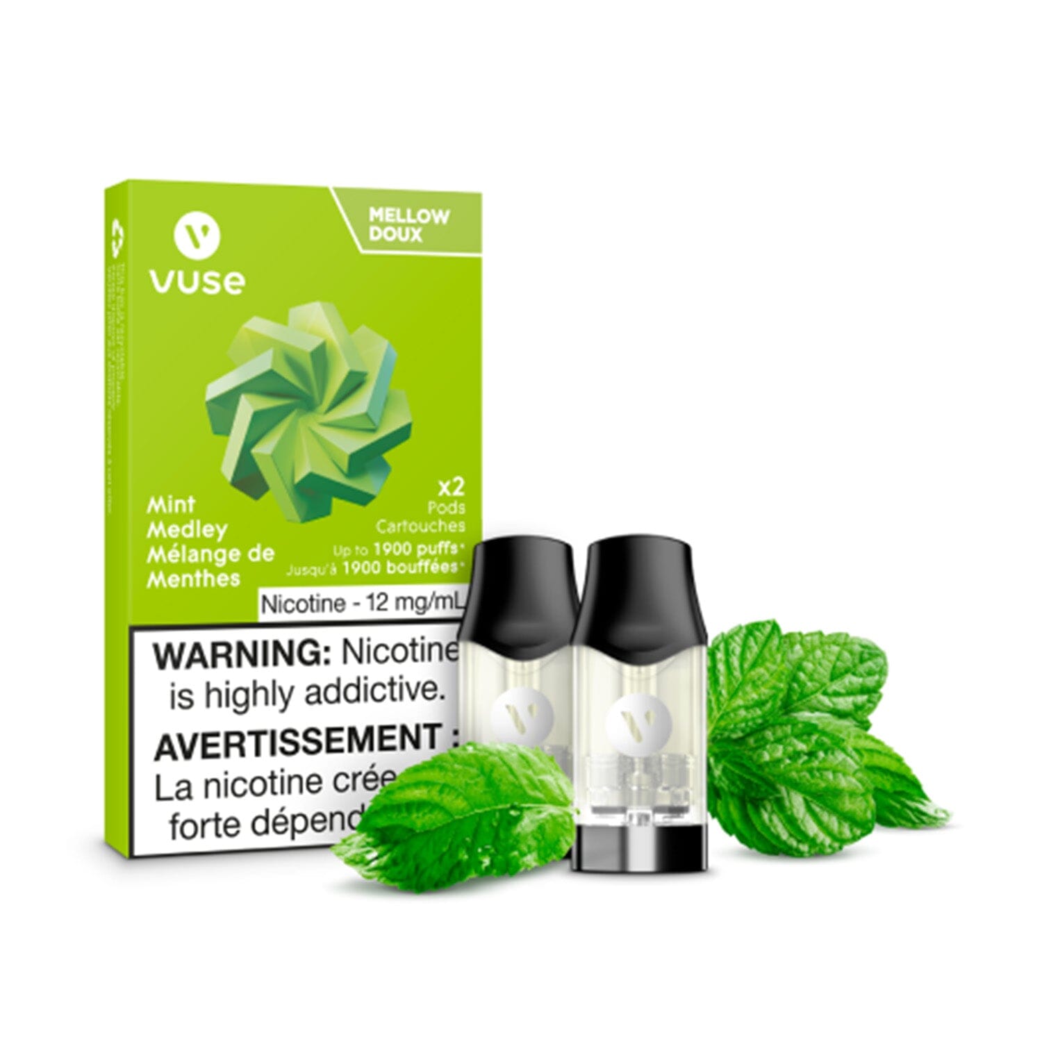 VUSE EPOD PRE-FILLED PODS VUSE Mint Medley 1.1% (12mg/mL) Mellow (Excise)