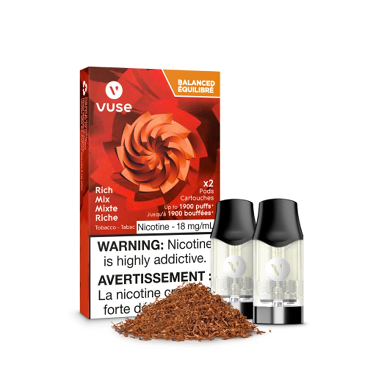 VUSE EPOD PRE-FILLED PODS VUSE Rich Mix 1.6% (18mg/mL) Balance (Excise)