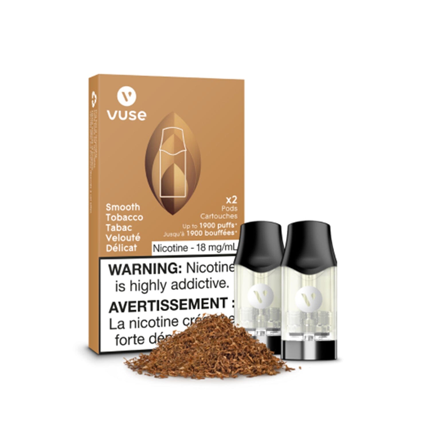 VUSE EPOD PRE-FILLED PODS VUSE Smooth Tobacco 1.8% (20mg/mL) Balance (Excise)