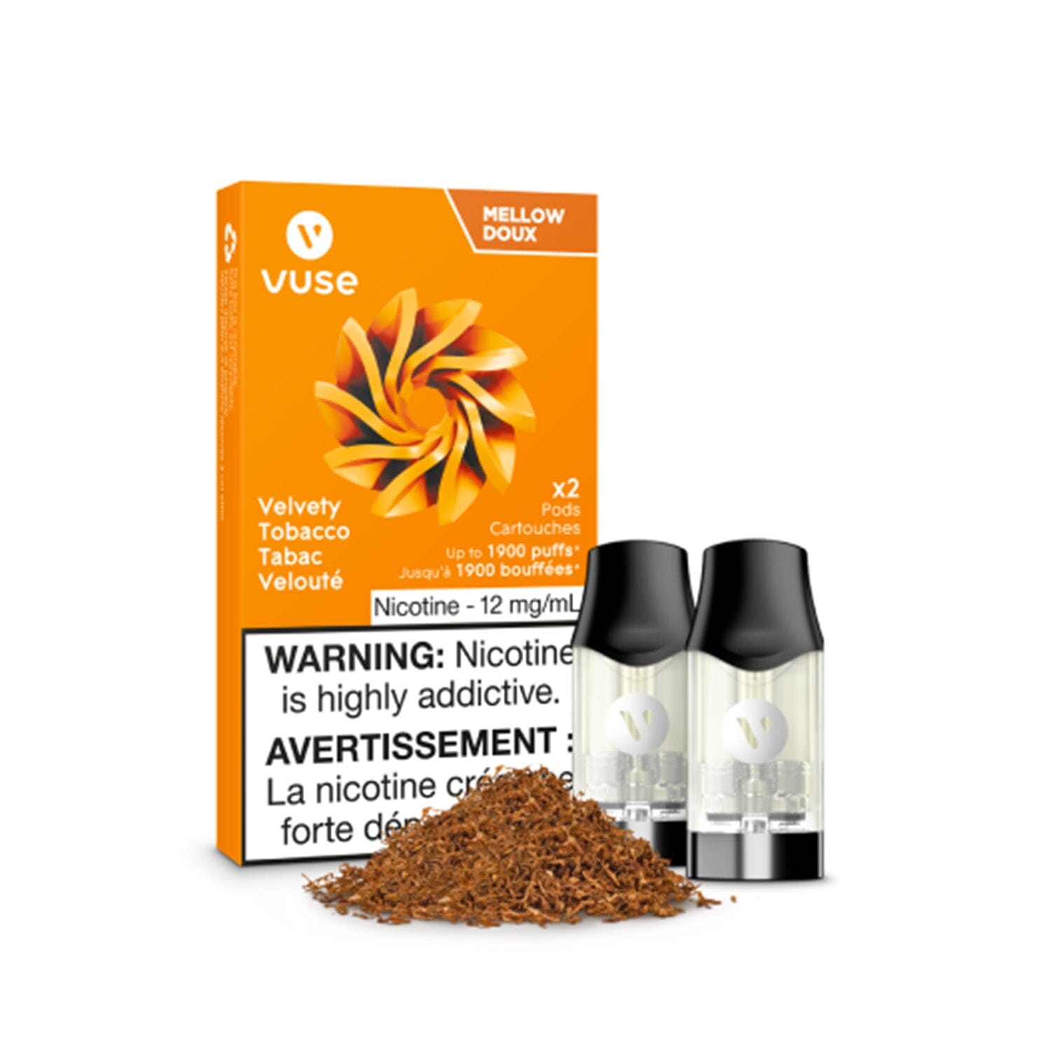 VUSE EPOD PRE-FILLED PODS VUSE Velvety Tobacco 1.1% (12mg/mL) Mellow (Excise)