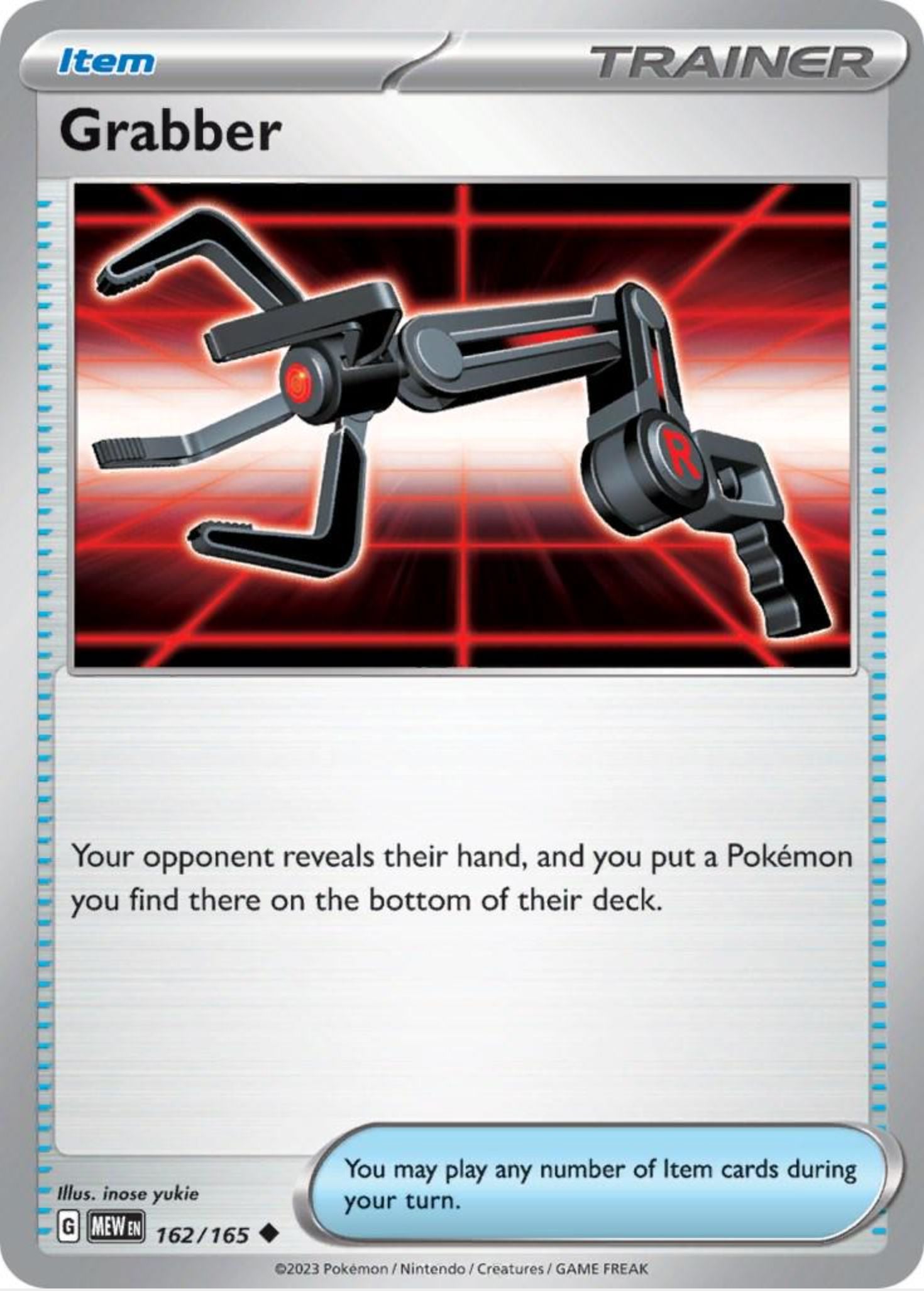 SINGLE POKÉMON CARDS - SCARLET & VIOLET 151 TRAINER CARDS TRADING CARDS The Vapory Grabber Common