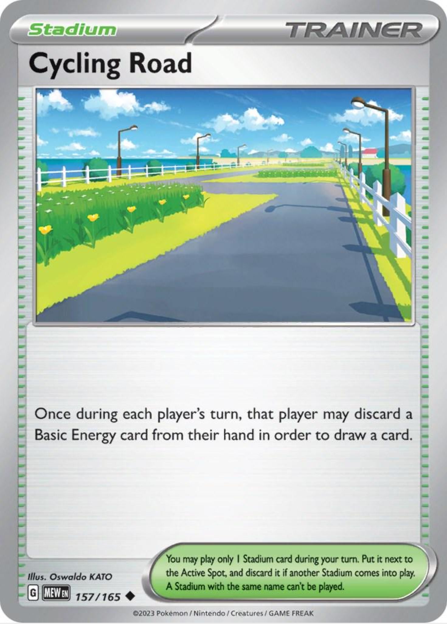 SINGLE POKÉMON CARDS - SCARLET & VIOLET 151 TRAINER CARDS TRADING CARDS The Vapory Cycling Road Common